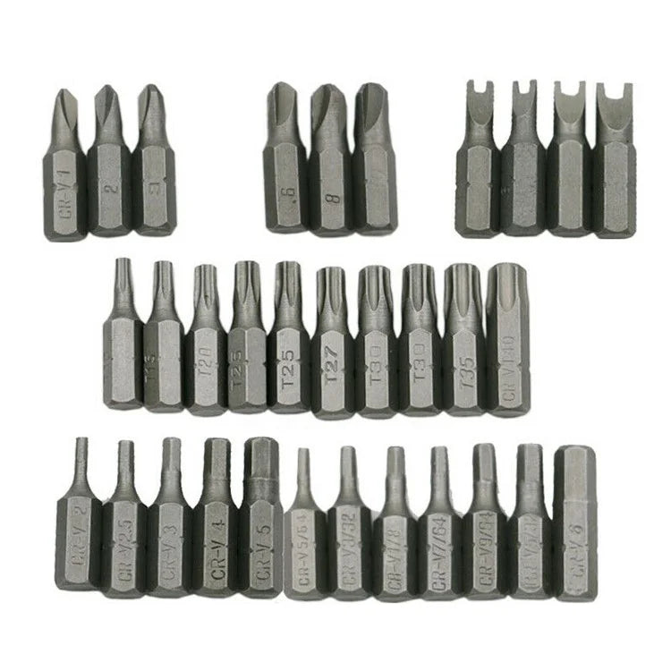 33pcs Special Hexagonal Batches for Hollow Batch Head Combination Screw Safety