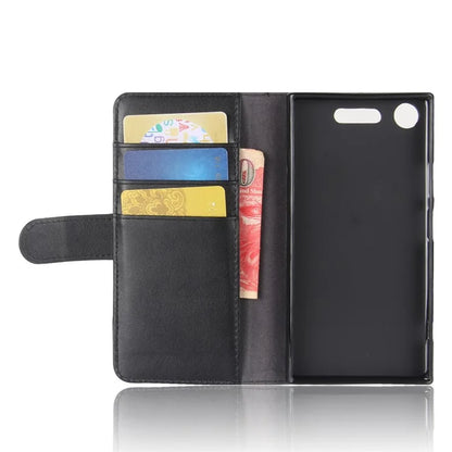 Genuine Split Leather Case with Card Slots for Sony Xperia XZ1