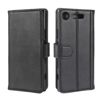 Genuine Split Leather Case with Card Slots for Sony Xperia XZ1