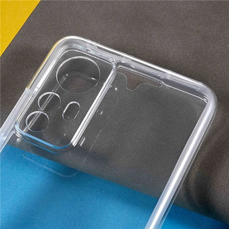 For Xiaomi 12/12X/12S 5G Detachable 2-in-1 Shockproof Clear 360-degree Protection Hybrid TPU + PET + Acrylic Phone Case