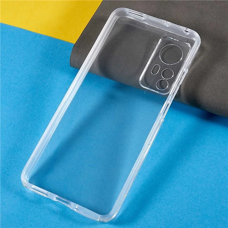 For Xiaomi 12/12X/12S 5G Detachable 2-in-1 Shockproof Clear 360-degree Protection Hybrid TPU + PET + Acrylic Phone Case