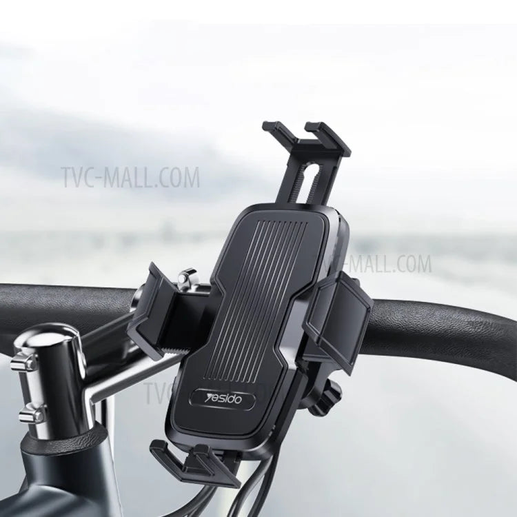 YESIDO C127 Touch Lock Bike Handlebar Phone Mount Tool-Free Installation for Motorcycle