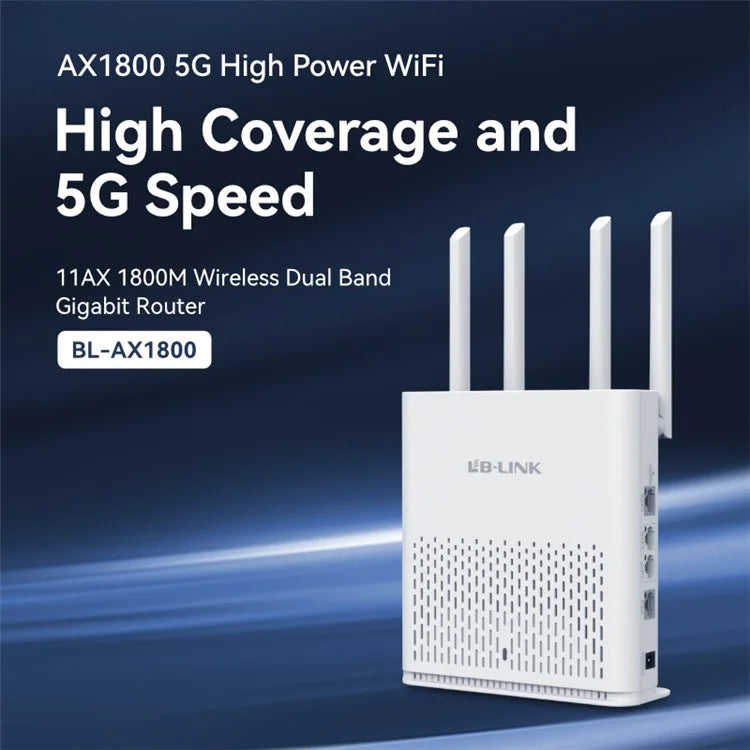 LB-LINK AX1800 WiFi6 Gigabit Dual Band Wireless Router Broadband WiFi Extender