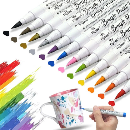 FLYSEA FS-2BR 36Pcs / Box Acrylic Paint Pens Water Based Acrylic Markers Pens for Adults Kids