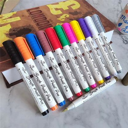 FLYSEA FS-2BR 36Pcs / Box Acrylic Paint Pens Water Based Acrylic Markers Pens for Adults Kids