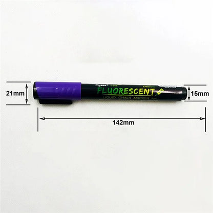 FLYSEA S368 8Pcs LED Light Board Pen Non-Toxic Neon Pens Whiteboard Markers 6mm Tip