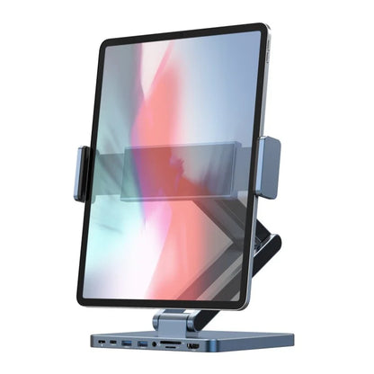 WIWU AH801 For iPad 13-inch Aluminum Alloy Folding Tablet Bracket with USB Hub