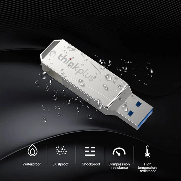 LENOVO Thinkplus MU252 256GB for iPhone 15 Series USB / Type-C Rotating Memory Stick USB-C 3.1 Flash Drive