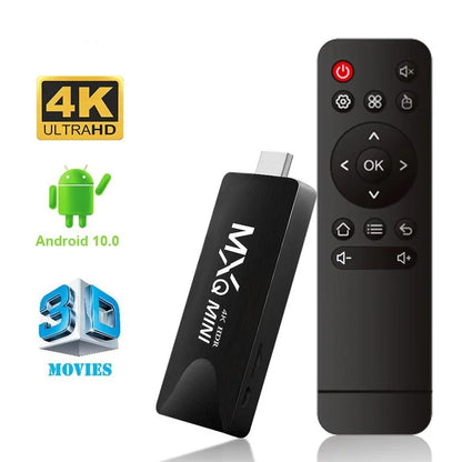 MXQ Mini 4K TV Stick Android 10 2.4G Wireless Receiver for TV Box Youtube Netflix