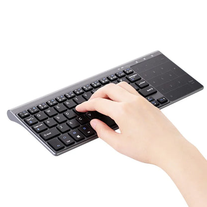 MC-41AG 59-Key Ultra Thin 2.4G Wireless Keyboard with Touchpad for PC / Laptop / Smart TV