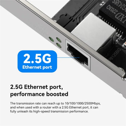 LB-LINK BL-GP2500M 2500M Wired Network Card Single Port Desktop PC 2.5Gbps PCIE Gigabit Network Card