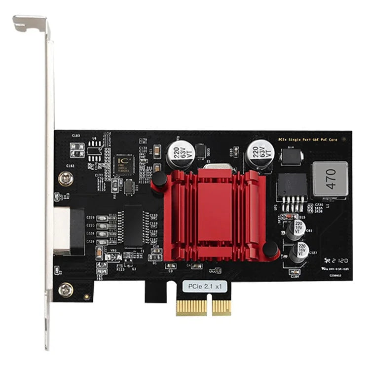 TXI053 I210 Ethernet POE Gigabit Network Card PCIe1X Industrial Camera Image Capture Power Supply