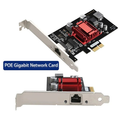 TXI053 I210 Ethernet POE Gigabit Network Card PCIe1X Industrial Camera Image Capture Power Supply