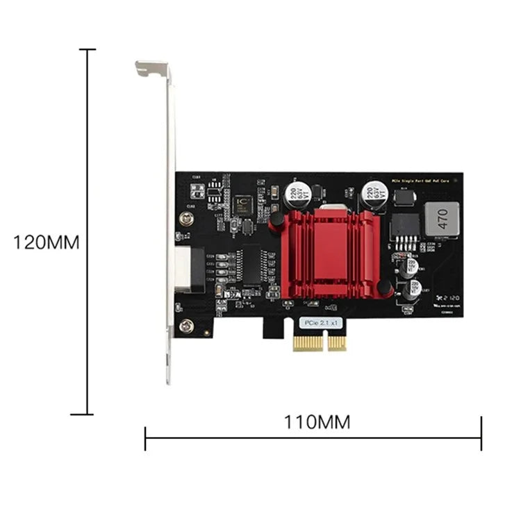 TXI053 I210 Ethernet POE Gigabit Network Card PCIe1X Industrial Camera Image Capture Power Supply