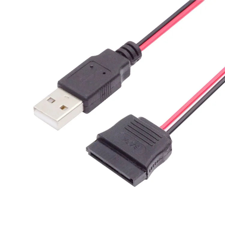 U2-070-1P DC 5V Single USB to SATA 15-Pin Power Cable for 2.5-inch SATA HDD SSD Disk Driver, 5V 2A Max