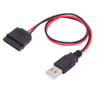 U2-070-1P DC 5V Single USB to SATA 15-Pin Power Cable for 2.5-inch SATA HDD SSD Disk Driver, 5V 2A Max