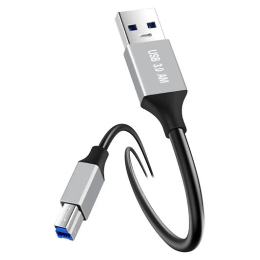 0.3m Plug and Play USB-A 3.0 to USB-B Square Port Male to Male Data Cable for Printer