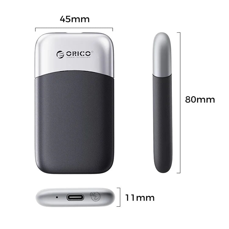 ORICO-M20 Taichi Series 1T 20Gbps SSD Portable Hard Drive with USB-C to USB-C / USB-A Data Cable