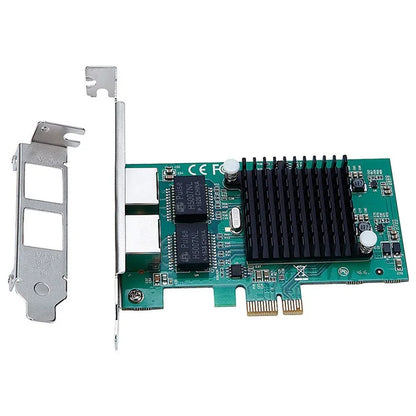 TXA020 Intel 82575EB Chip Pcie Gigabit Dual Port Network Card with Long and Short Baffle