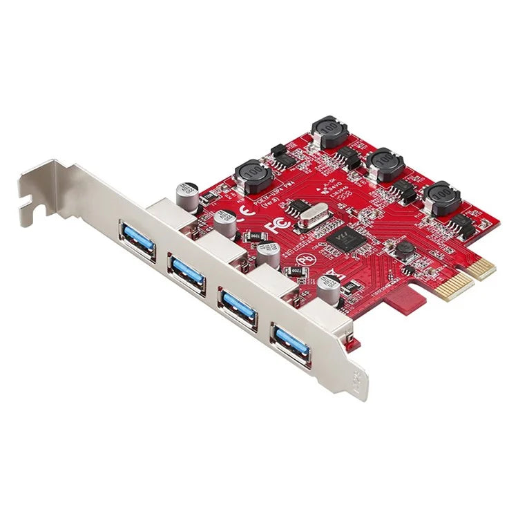 TXB006 PCI-E to 4 X USB 3.0 Adapter Card Desktop Computer Internal PCI Express Expansion Card