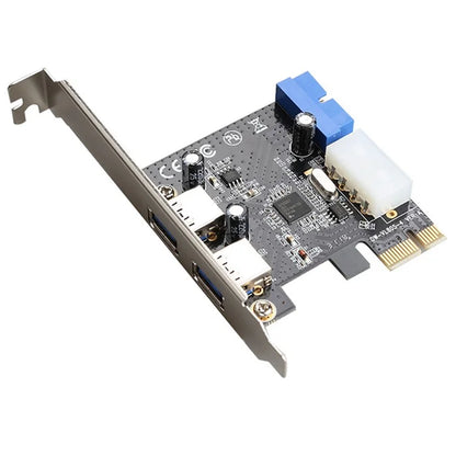 TXB012 Applicable Slot PCI-E to 2 X USB 3.0 Expansion Card 20-Pin Adapter Port for Computer Host