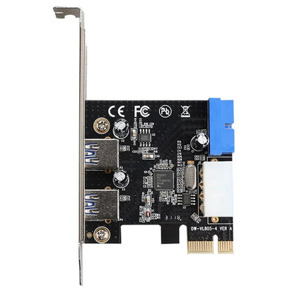 TXB012 Applicable Slot PCI-E to 2 X USB 3.0 Expansion Card 20-Pin Adapter Port for Computer Host