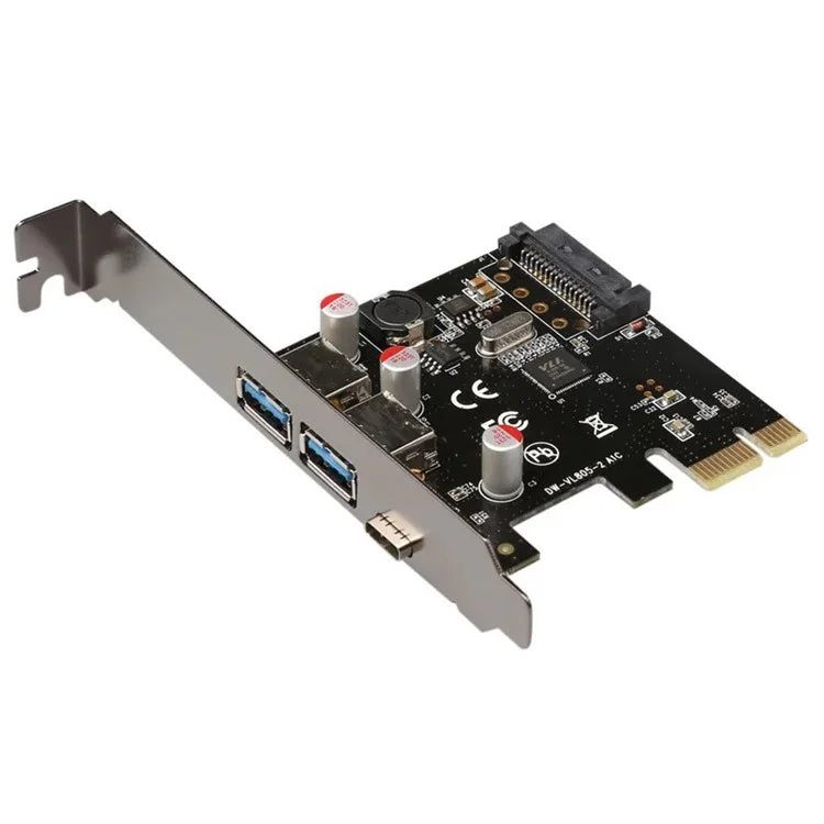 TXB055 USB3.1 Type-C + Dual USB3.0 Type-A PCI-E Expansion Card