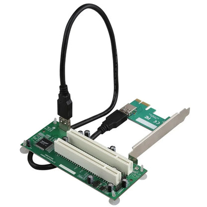 TXB024 Pcie to Dual Pci Slot Adapter Card for Capture Card / Sound Card Expansion Card