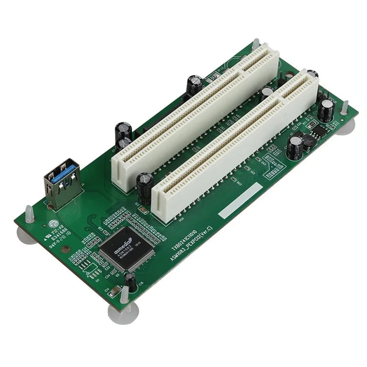 TXB024 Pcie to Dual Pci Slot Adapter Card for Capture Card / Sound Card Expansion Card