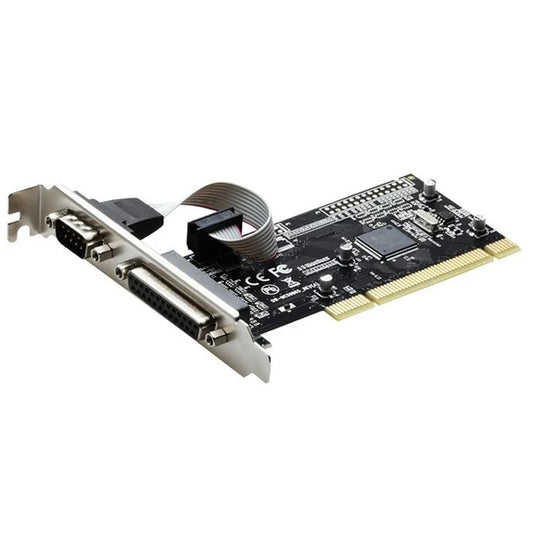 TXB086 Desktop Computer PCI to 1 Parallel and 1 Serial 25-pin / 9-pin Printer Interface Expansion Card