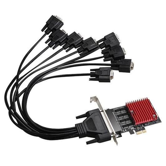 TXB121 For Desktop Computer PCIE 1x to 8x RS232 Serial Port Expansion Card