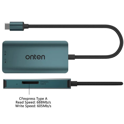 ONTEN C12 Type-C Card Reader Support for SD+Cfepress Type-A+TF Cards