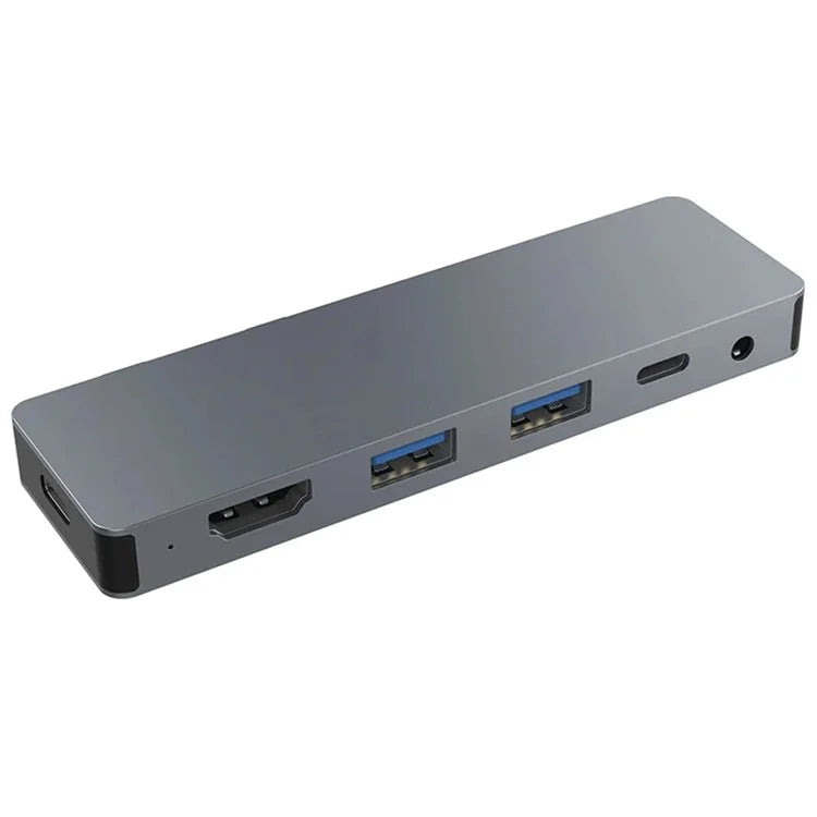 SH969 For Microsoft Surface Pro X / Pro 8 / Pro 9 Dual Type-C Port 4K 60Hz Docking Station USB Hub