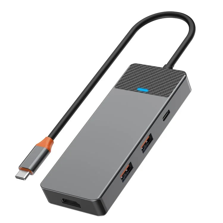 WIWU A721HD Type-C Hub Adapter to 2xUSB 3.1+PD 100W+USB-C+2xCard Reader Slots+HD Video Output