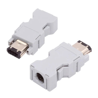 CN-010-MA SM-6P I / O Connector IEEE 1394 6Pin CN3 Plug 55100-0670 Male JZSP-CMP9-1-E Compatible with Yaskawa Panasonic Servo 54280-0609