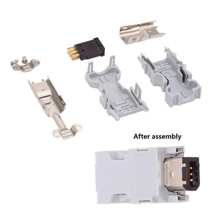 CN-010-MA SM-6P I / O Connector IEEE 1394 6Pin CN3 Plug 55100-0670 Male JZSP-CMP9-1-E Compatible with Yaskawa Panasonic Servo 54280-0609