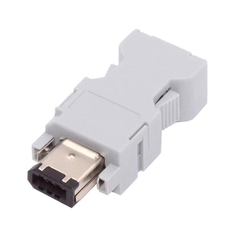 CN-010-MA SM-6P I / O Connector IEEE 1394 6Pin CN3 Plug 55100-0670 Male JZSP-CMP9-1-E Compatible with Yaskawa Panasonic Servo 54280-0609