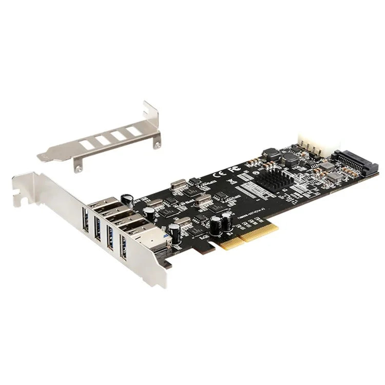 TXI058 Desktop Computer 4 USB3.0 PCI Express Card Adapter 4x5G PCI-E to USB3.0 Expansion Card