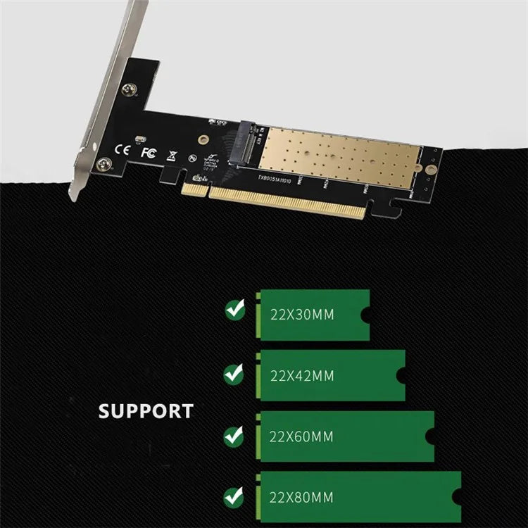 TXB005 X16 M.2 NVME SSD to PCI-E 3.0 Adapter High Speed Network Expansion Card