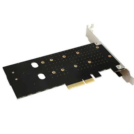 TXB044 110mm M Key + B Key Double Adapter Card Pcie to M.2 Nvme SSD NGFF Adapter Card