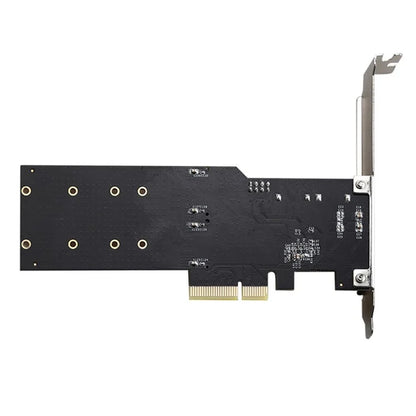 TXB120 2x SATA3.0 Adapter Card PCIE3.0 X4 to 2-port M.2 (B-Key) Expansion Card