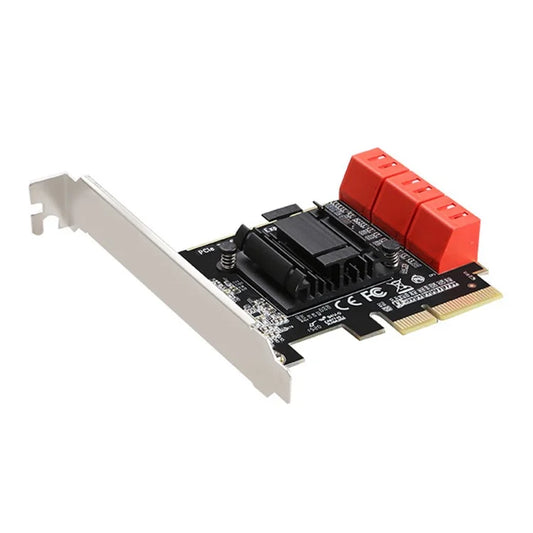 TXB113 PCIE to 6-port SATA3.0 6Gbps Expansion Adapter Card for MAC / Windows / Synology / Linux