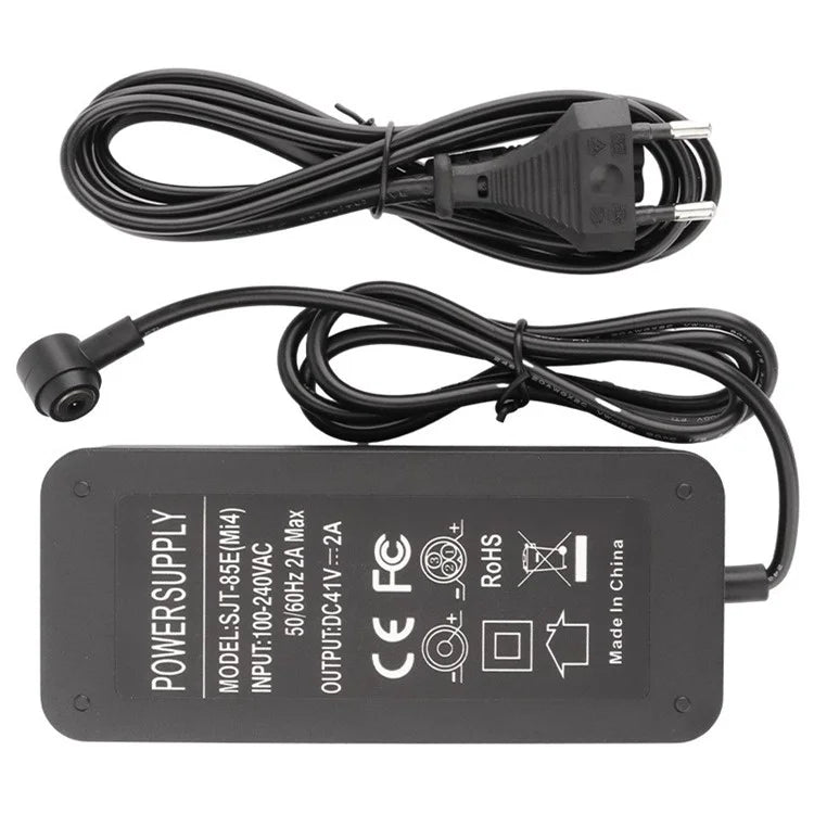 For Xiaomi Electric Scooter 4 Pro EU Plug Charger Power Supply Adapter with Power Cord