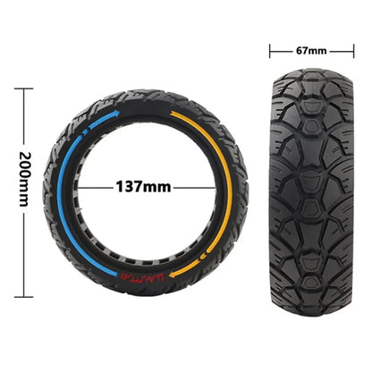 AIMITE 8.5 Inch Electric Scooter Rubber Tire Dual Color 56mm Tread Grooves Off-Road Solid Tire