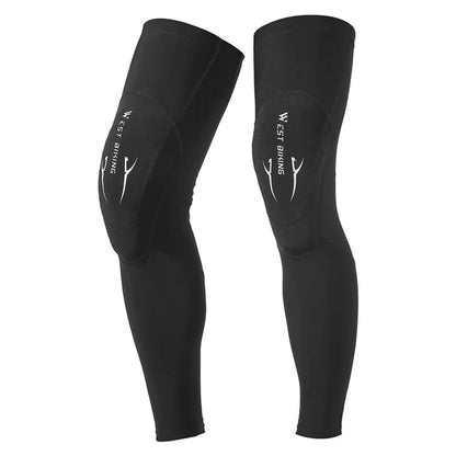 WEST BIKING YP0213079 Elastic Cycling Leg Cover Anti-slip Protective Sleeve