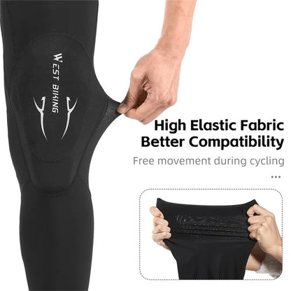 WEST BIKING YP0213079 Elastic Cycling Leg Cover Anti-slip Protective Sleeve