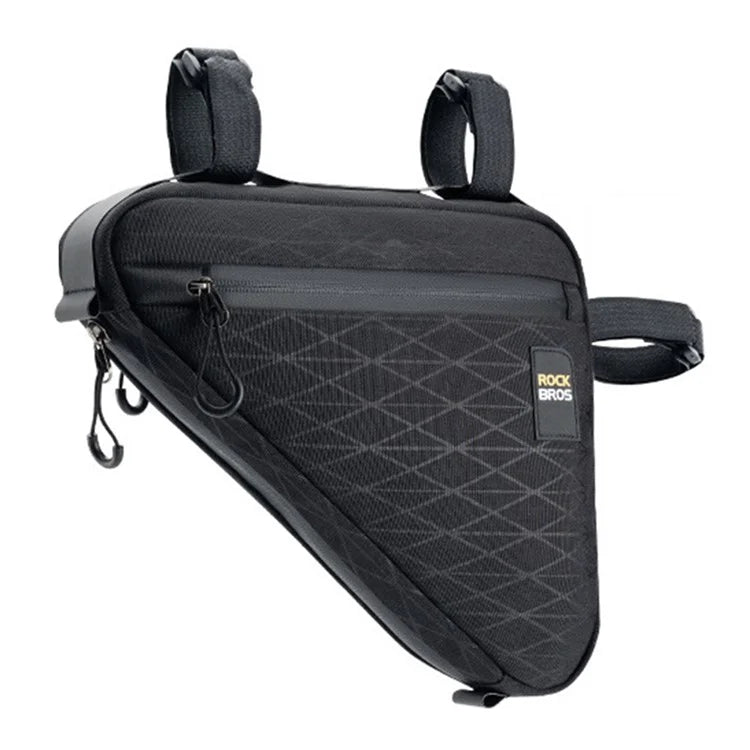 ROCKBROS 065 Polyester+PU Bicycle Bag Set with Seat Tail Bag, Triangle Frame Bag, Top Tube Front Bag