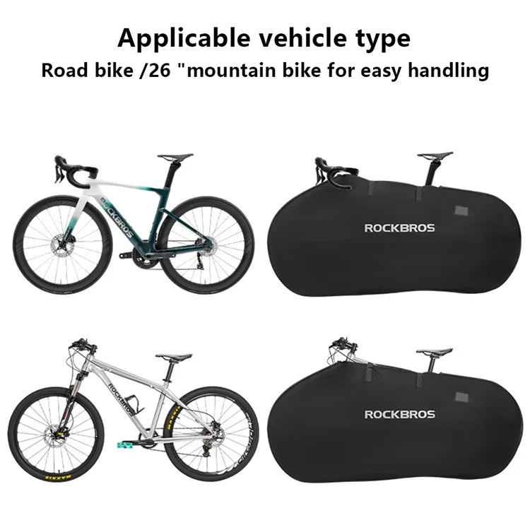 ROCKBROS D002 Road Mountain Bike Storage Bag Oxford Cloth Bicycle Carrying Bag