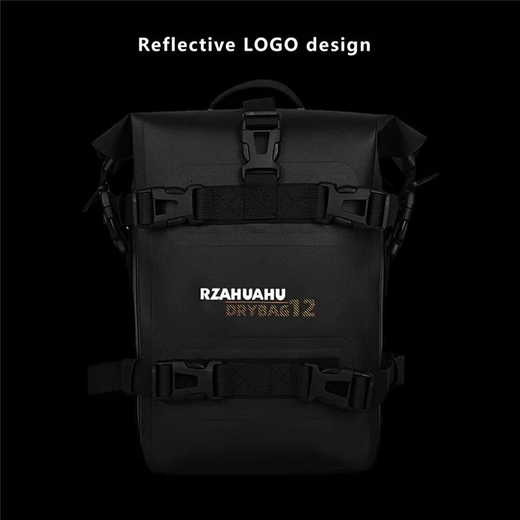 RZAHUAHU 556 Polyester+TPU Motorcycle Crash Bar Frame Bag Motorbike Side Saddle Bag