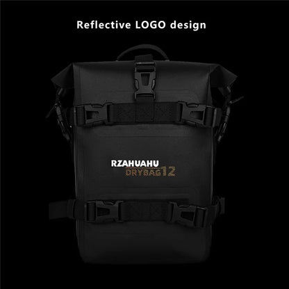 RZAHUAHU 556 Polyester+TPU Motorcycle Crash Bar Frame Bag Motorbike Side Saddle Bag